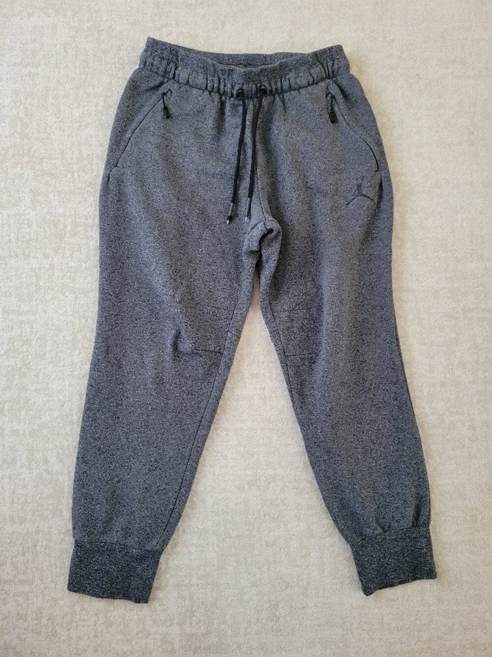 Jordan Icon Fleece Cuffed Joggers Dark Grey Heather Men's Size XL Athleisure